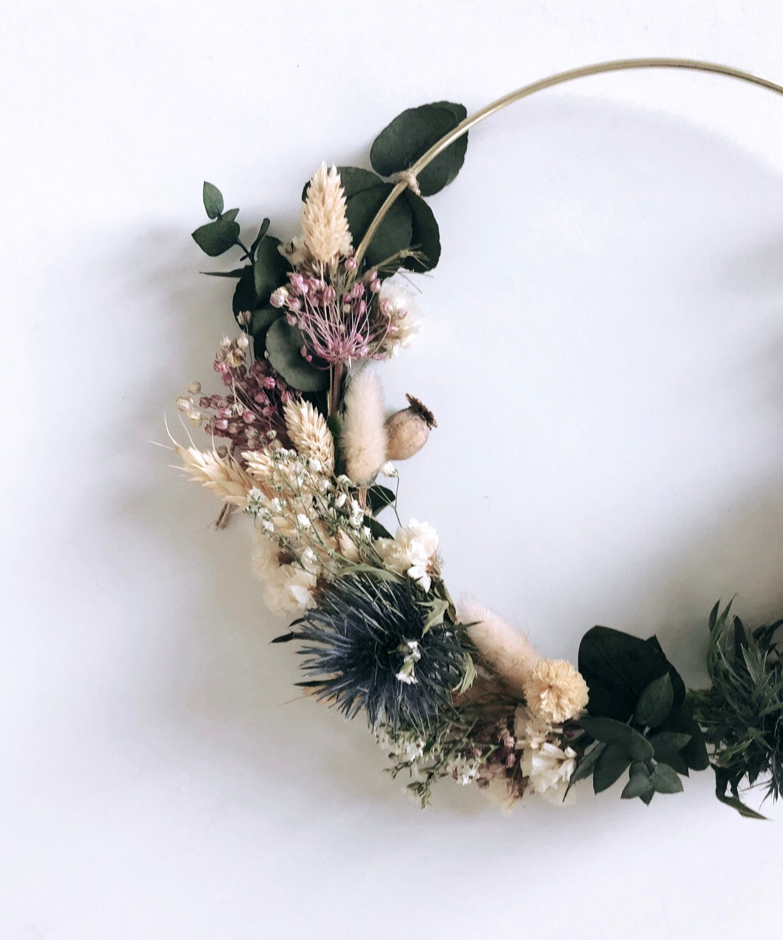 Couronne de fleurs séchées-Carmen