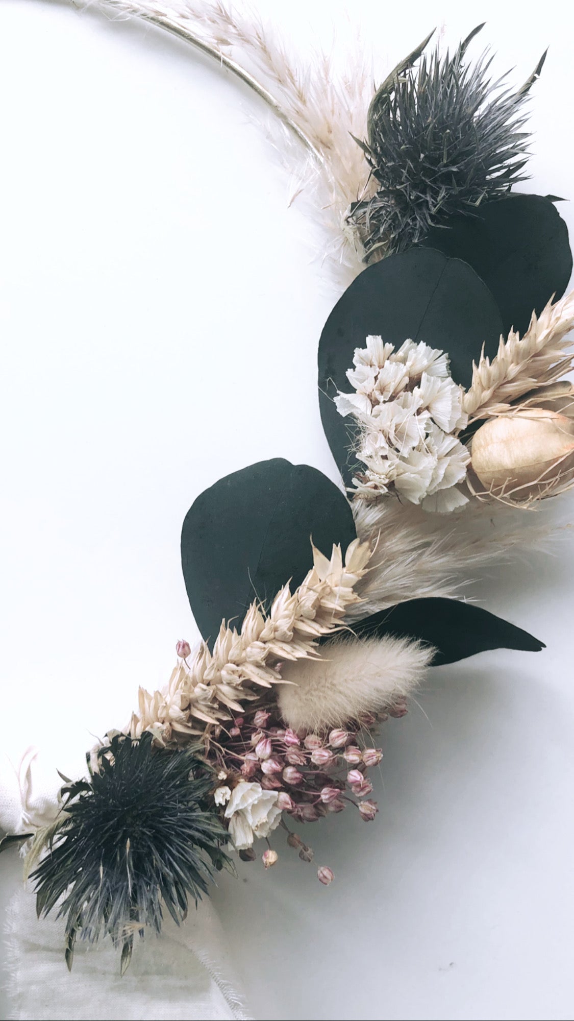 Couronne de fleurs séchées-Louana