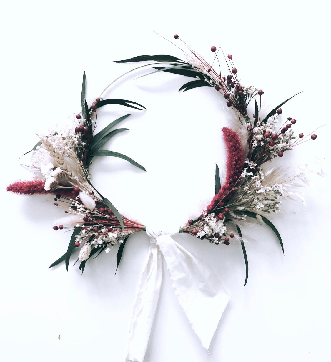 Couronne de fleurs séchées-Jima