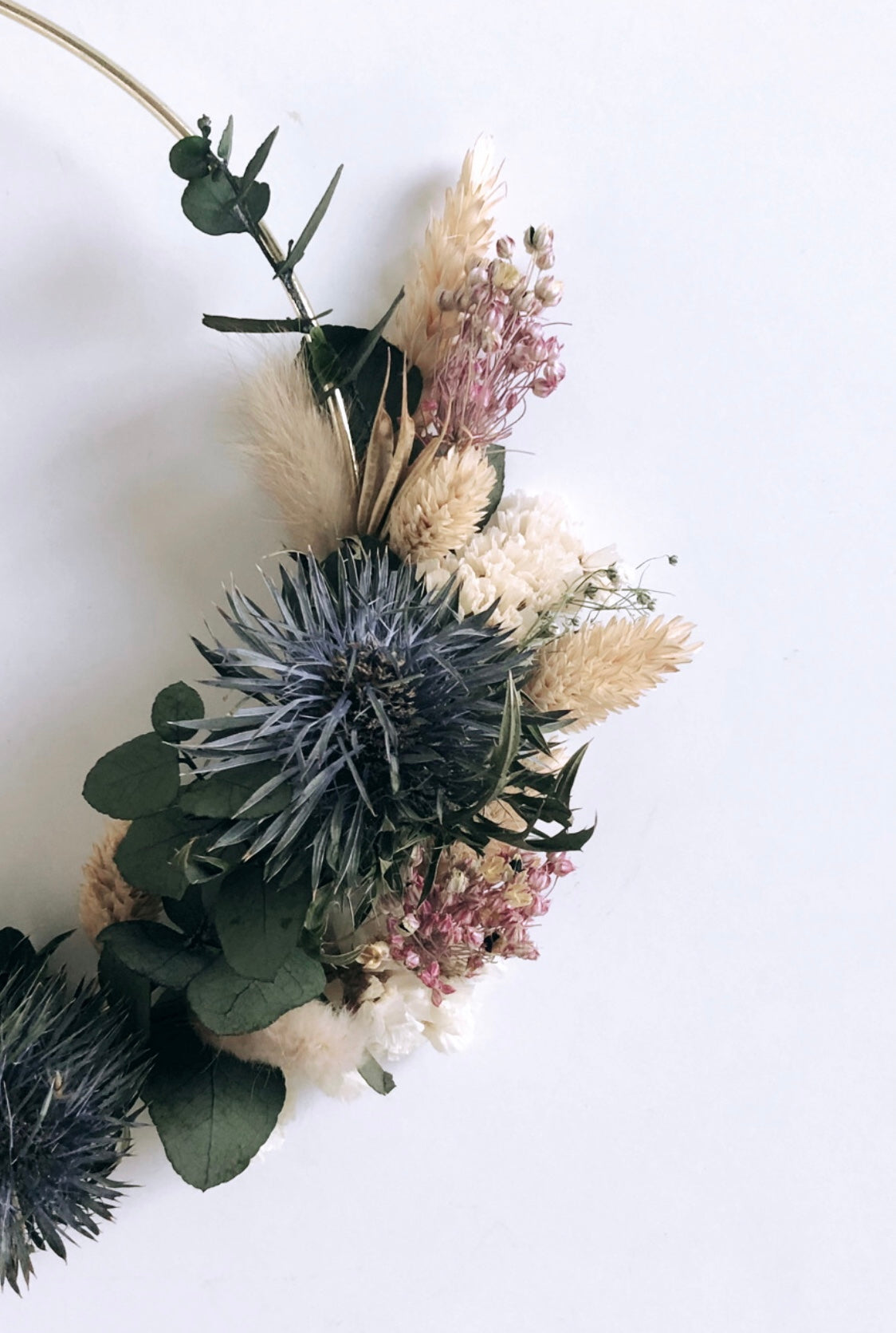 Couronne de fleurs séchées-Carmen