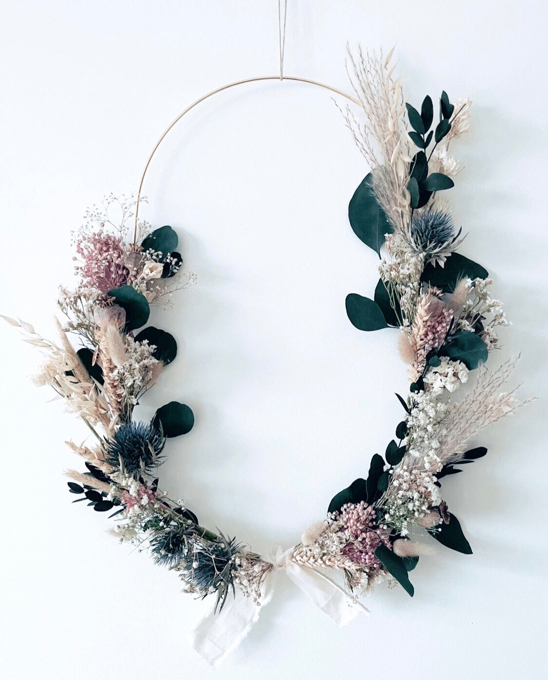 Couronne de fleurs séchées- Arielle