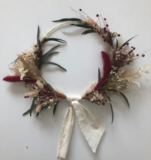 Couronne de fleurs séchées-Jima