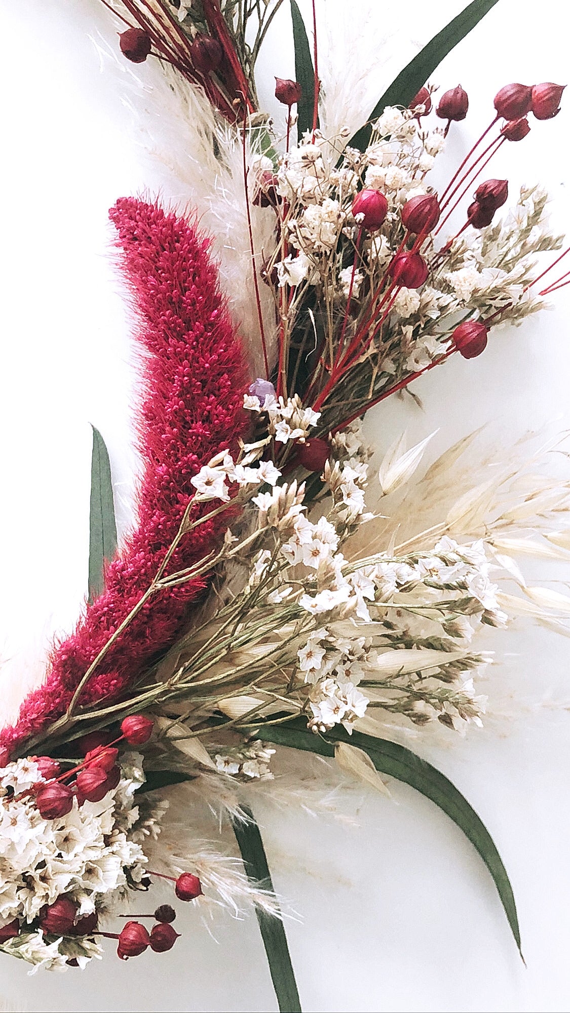 Couronne de fleurs séchées-Jima