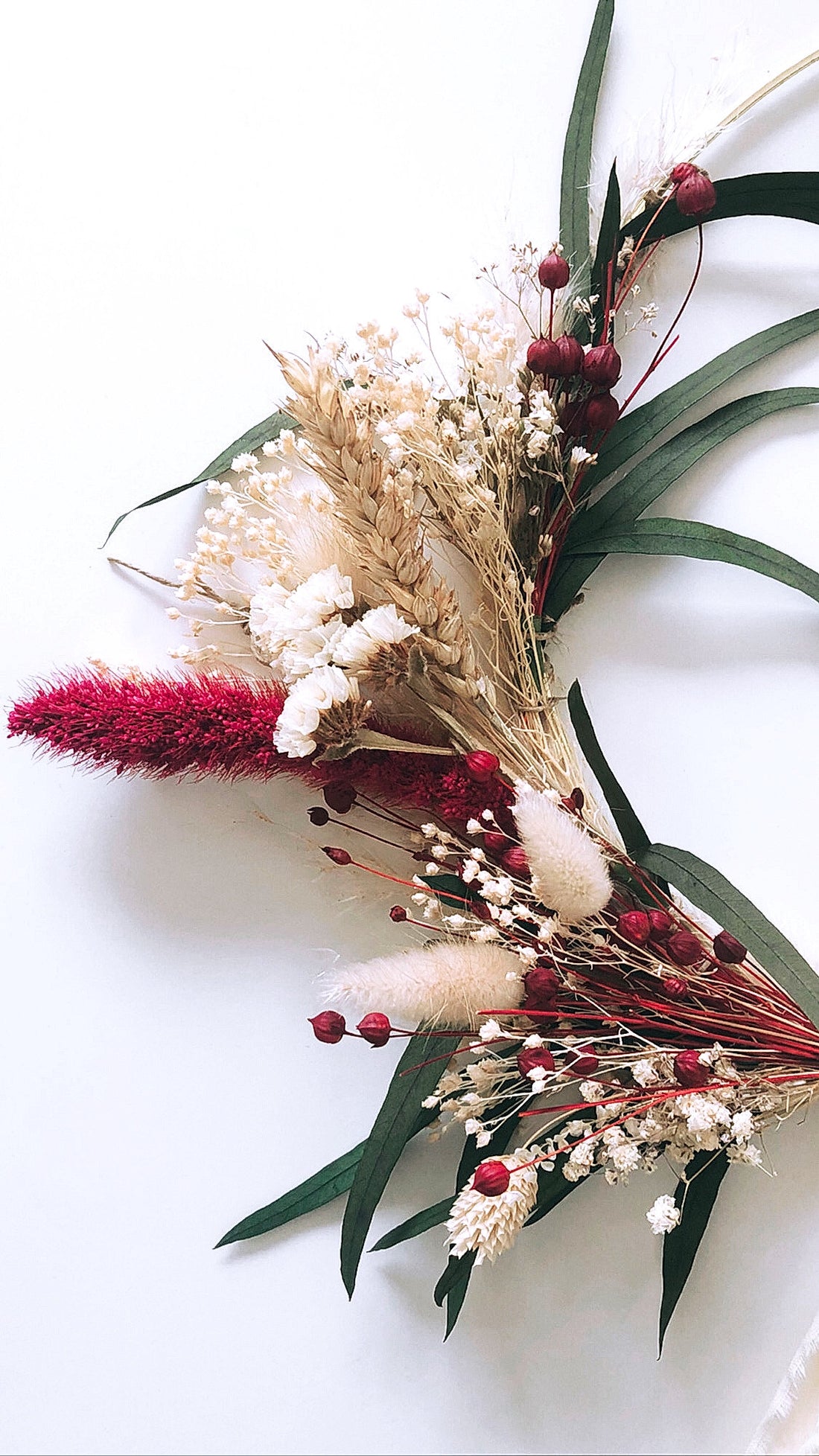 Couronne de fleurs séchées-Jima